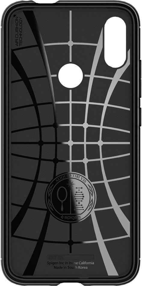 Противоударен Силиконов Калъф за Xiaomi Redmi Note 7, Spigen Rugged Armor Case, Черен (5)