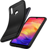 Противоударен Силиконов Калъф за Xiaomi Redmi Note 7, Spigen Rugged Armor Case, Черен (4)