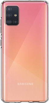 Противоударен Силиконов Калъф за Samsung A51, Spigen Liquid Crystal Case, Прозрачен (5)