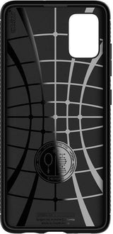 Противоударен Силиконов Калъф за Samsung A71, Spigen Rugged Armor Case, Черен (6)