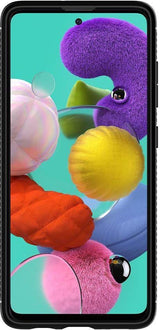 Противоударен Силиконов Калъф за Samsung A71, Spigen Rugged Armor Case, Черен (3)