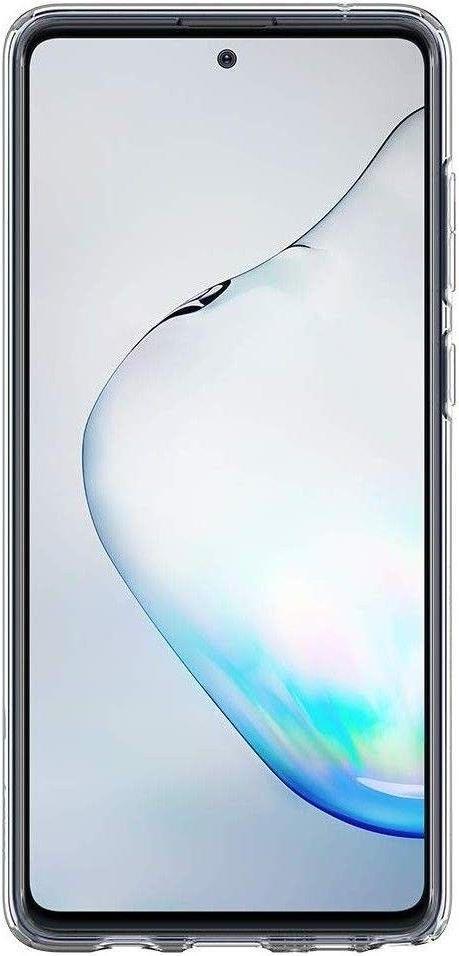 Противоударен Силиконов Калъф за Samsung Note 10 Lite, Spigen Liquid Crystal Case, Прозрачен (4)