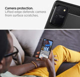 Противоударен Силиконов Калъф за Samsung S10 Lite, Spigen Rugged Armor Case, Черен (6)