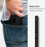 Противоударен Силиконов Калъф за Samsung S10 Lite, Spigen Rugged Armor Case, Черен (4)