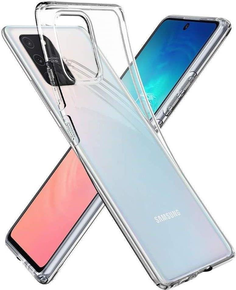 Противоударен Силиконов Калъф за Samsung S10 Lite, Spigen Liquid Crystal Case, Прозрачен (2)
