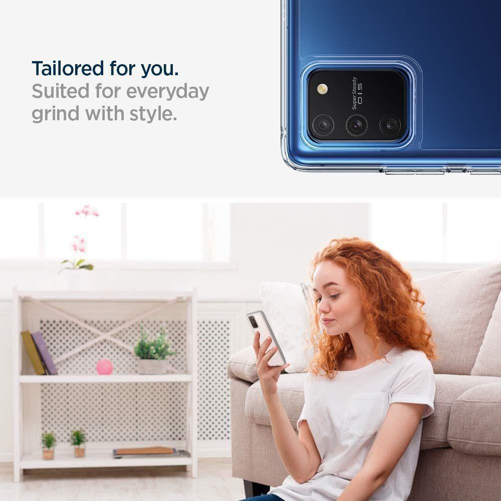 Противоударен Хибриден Калъф за Samsung S10 Lite, Spigen Ultra Hybrid Case, Прозрачен (5)