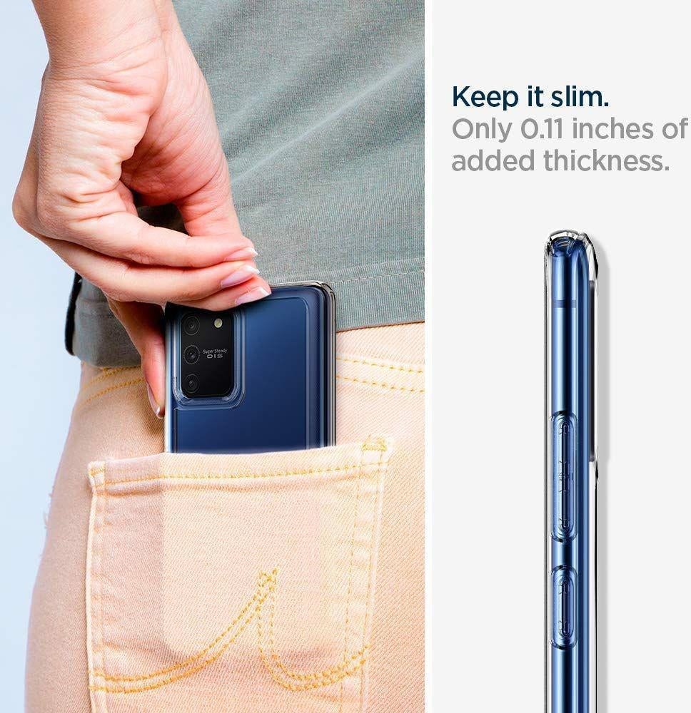 Противоударен Хибриден Калъф за Samsung S10 Lite, Spigen Ultra Hybrid Case, Прозрачен (6)