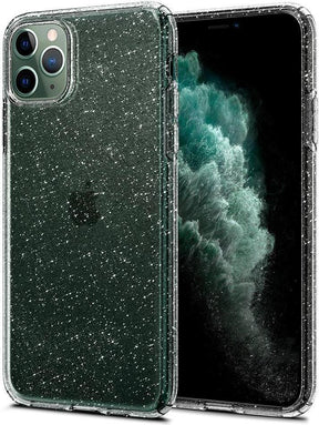 Противоударен Блестящ Калъф за iPhone 11 Pro, Spigen Liquid Crystal Glitter Quartz Case, Прозрачен