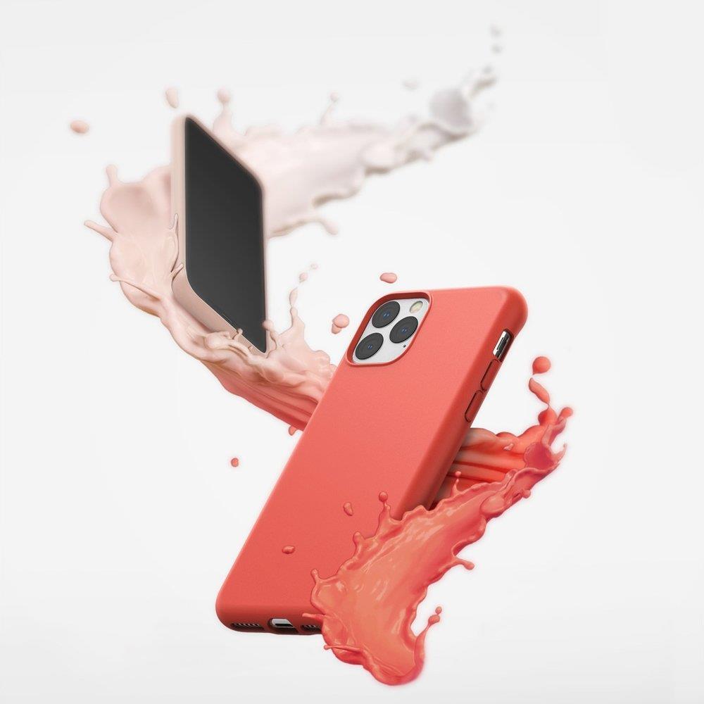 Противоударен Силиконов Калъф за iPhone 11 Pro Max, Ringke Air S Case, Оранжев (2)