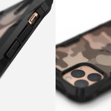 Противоударен Хибриден Калъф за iPhone 11 Pro Max, Ringke Fusion X Camouflage Case, Черен (5)