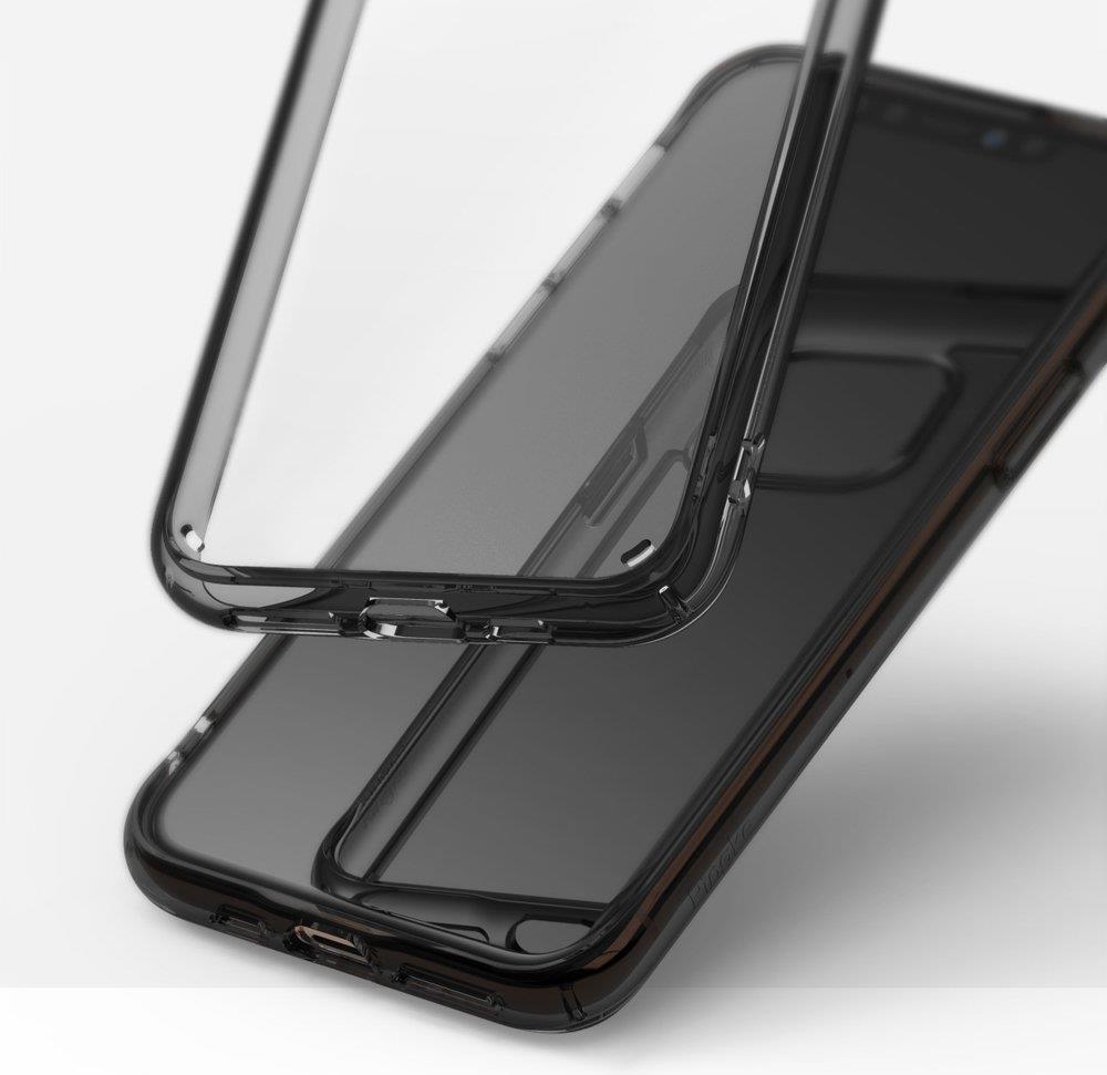 Противоударен Хибриден Калъф за iPhone 11 Pro Max, Ringke Fusion Case, Сив (6)