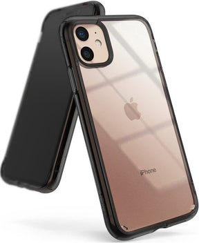 Противоударен Хибриден Калъф за iPhone 11, Ringke Fusion Case, Сив