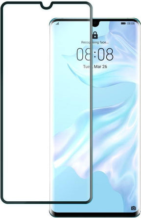 Извит Стъклен Протектор за Huawei P30 Pro, Blue Star 3D Full Glue Glass, Прозрачен