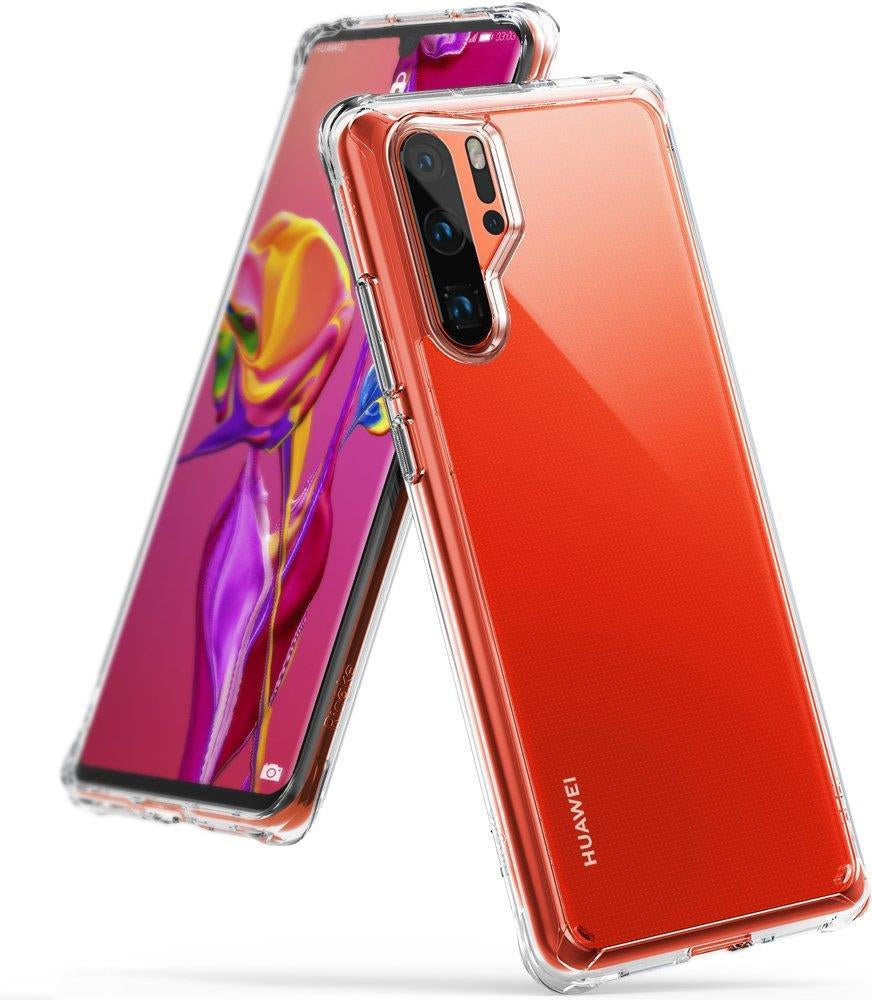 Противоударен Хибриден Калъф за Huawei P30 Pro, Ringke Fusion Case, Прозрачен