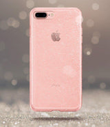 Противоударен Блестящ Калъф за iPhone 8/7 Plus, Spigen Liquid Crystal Glitter Quartz Case, Розов (3)