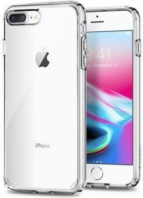 Противоударен Хибриден Калъф за iPhone 8/7 Plus, Spigen Ultra Hybrid Case, Прозрачен