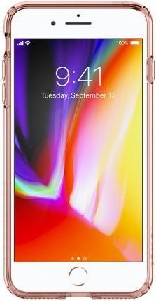 Противоударен Хибриден Калъф за iPhone 8/7 Plus, Spigen Ultra Hybrid Case, Розов (2)