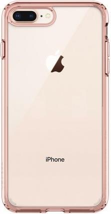 Противоударен Хибриден Калъф за iPhone 8/7 Plus, Spigen Ultra Hybrid Case, Розов (5)