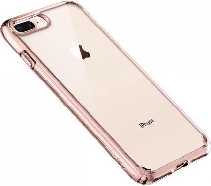 Противоударен Хибриден Калъф за iPhone 8/7 Plus, Spigen Ultra Hybrid Case, Розов (4)