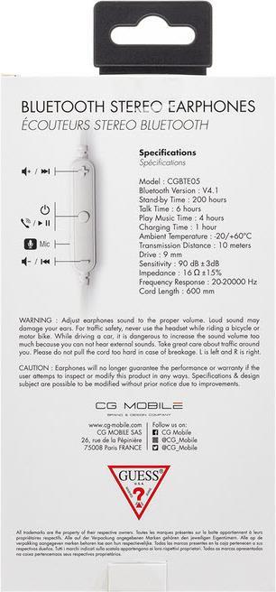 Безжични Слушалки, Guess Handsfree Bluetooth Guepbtgo, Златист (6)