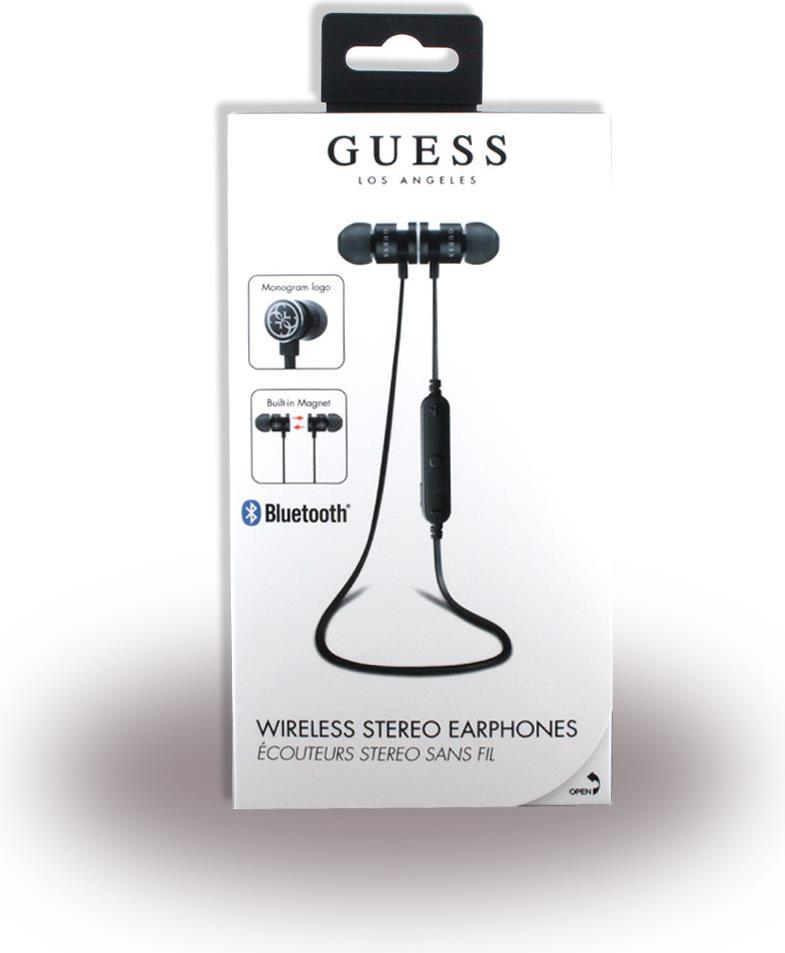 Безжични Слушалки, Guess Handsfree Bluetooth Guepbtbk, Черен (4)