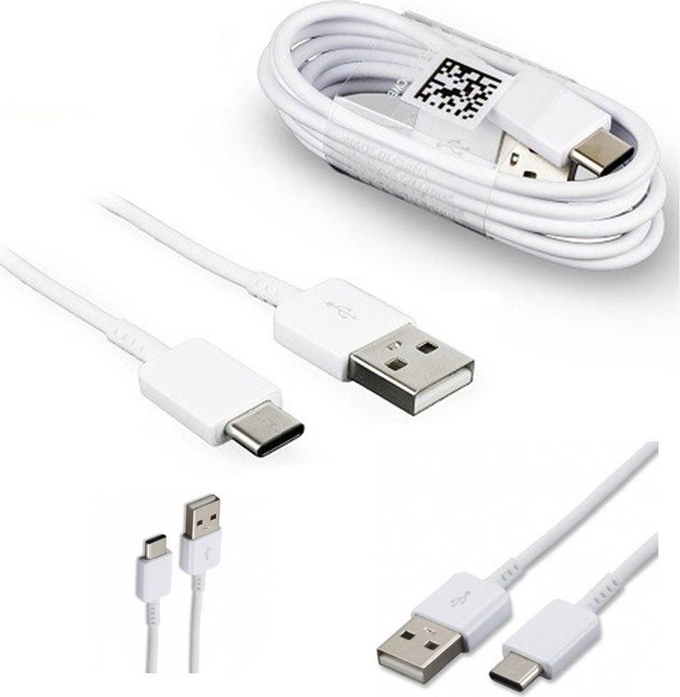 Оригинален USB-C Кабел за Samsung c Бързо Зареждане 0.8m EP-DR140AWE, Бял (Bulk) (2)
