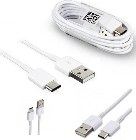 Оригинален USB-C Кабел за Samsung c Бързо Зареждане 0.8m EP-DR140AWE, Бял (Bulk) (2)