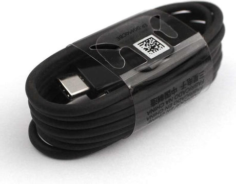 Оригинален USB-C Кабел за Samsung c Бързо Зареждане 0.8m EP-DR140ABE, Черен (Bulk) (3)