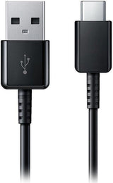 Оригинален USB-C Кабел за Samsung c Бързо Зареждане 0.8m EP-DR140ABE, Черен (Bulk) (2)