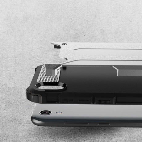 Противоударен Хибриден Калъф за Huawei Y5 2019, Forcell Armor Case, Черен (2)