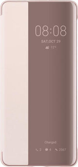 Оригинален Активен Калъф за Huawei P30 Pro Smart View Book Case, Розов (2)