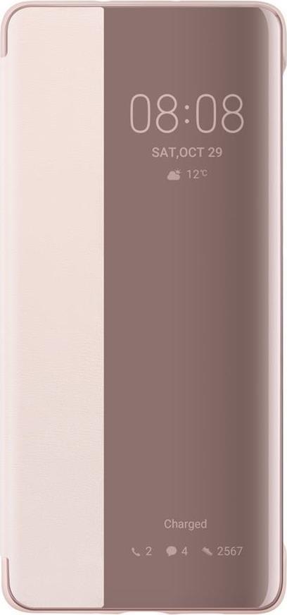 Оригинален Активен Калъф за Huawei P30 Pro Smart View Book Case, Розов (2)