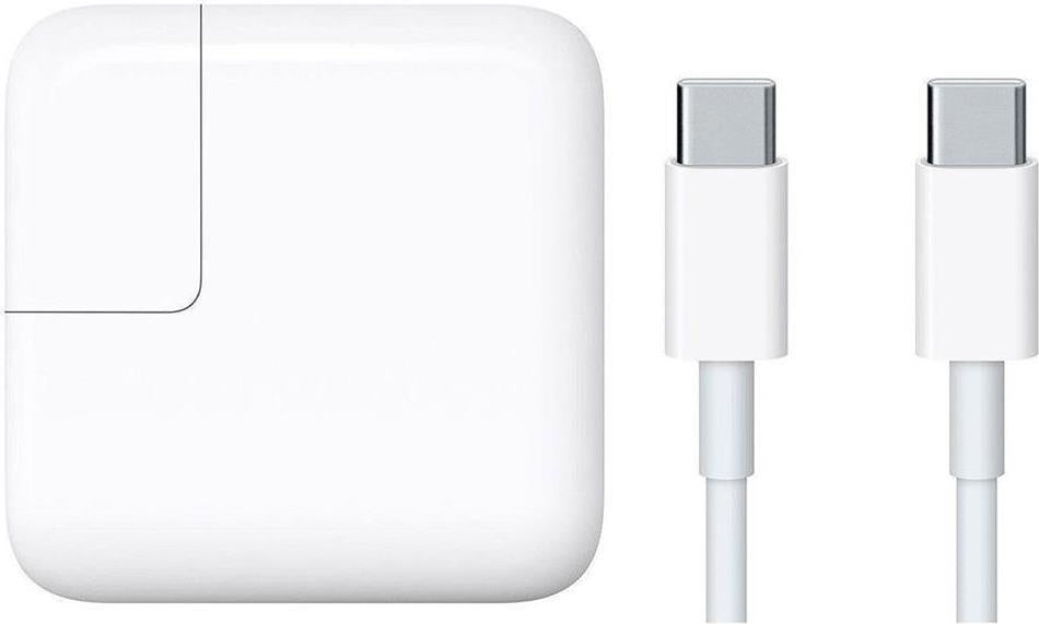 Оригинално Зарядно за MacBook, Apple 220v Charger USB-C A1718 61w, Бял (Bulk)