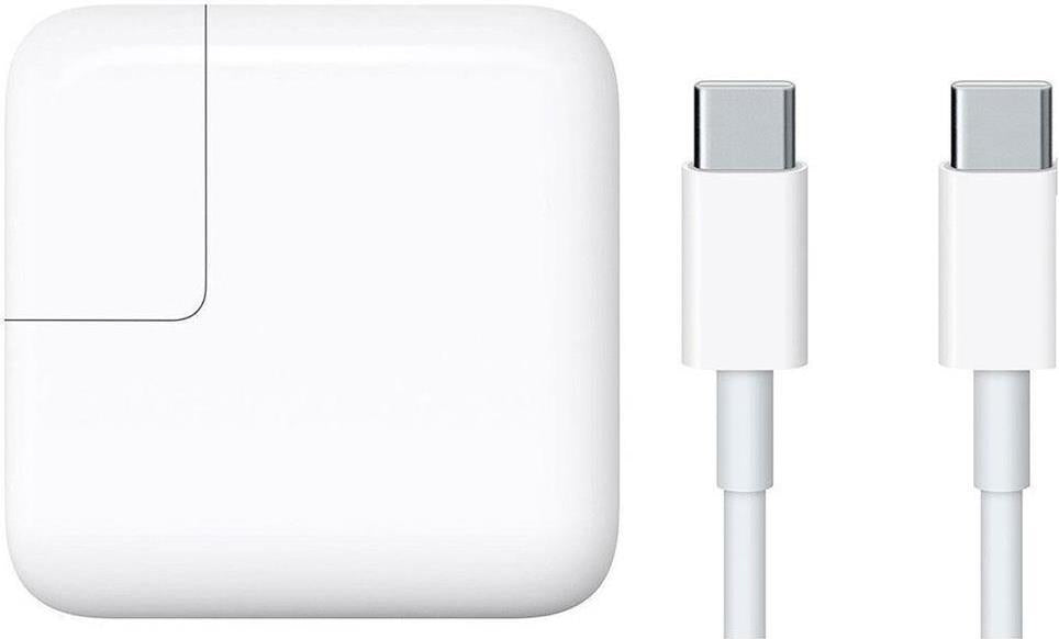 Оригинално Зарядно за MacBook, Apple 220v Charger USB-C A1540 29w, Бял (Bulk) (2)