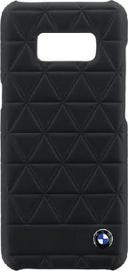 Луксозен Кожен Калъф за Hexagon Samsung S8, BMW Leather Case, Черен
