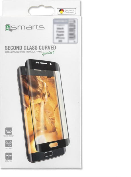 Извит Стъклен Протектор за iPhone 8/7 Plus, 4Smarts 3D Clear WF Glass, Прозрачен