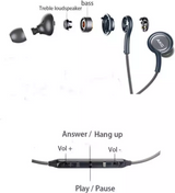 Оригинални Слушалки USB-C Samsung Handsfree EO-IC100BBEG AKG, Черен (Bulk) (7)