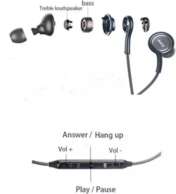 Оригинални Слушалки USB-C Samsung Handsfree EO-IC100BWEG AKG, Бял (Bulk) (7)
