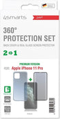 Калъф 360° за iPhone 11 Pro, 4Smarts Premium Set Case, Прозрачен