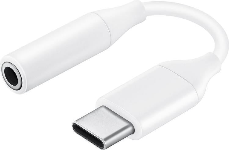 Оригинален Аудио Jack Преход/Адаптер, Samsung USB-C to Aux 3.5mm EE-UC10JUWE, Бял
