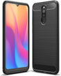 Противоударен Силиконов Калъф за Nokia 6.1 Plus, Forcell Carbon Case, Черен