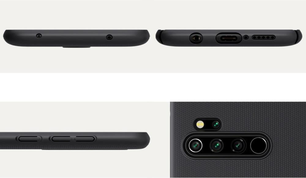 Калъф с Поставка за Xiaomi Redmi Note 8 Pro, Nillkin Super Frosted Case, Черен (8)
