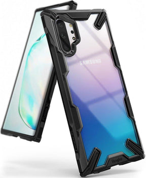Противоударен Хибриден Калъф за Samsung Note 10 Plus, Ringke Fusion X Case, Черен
