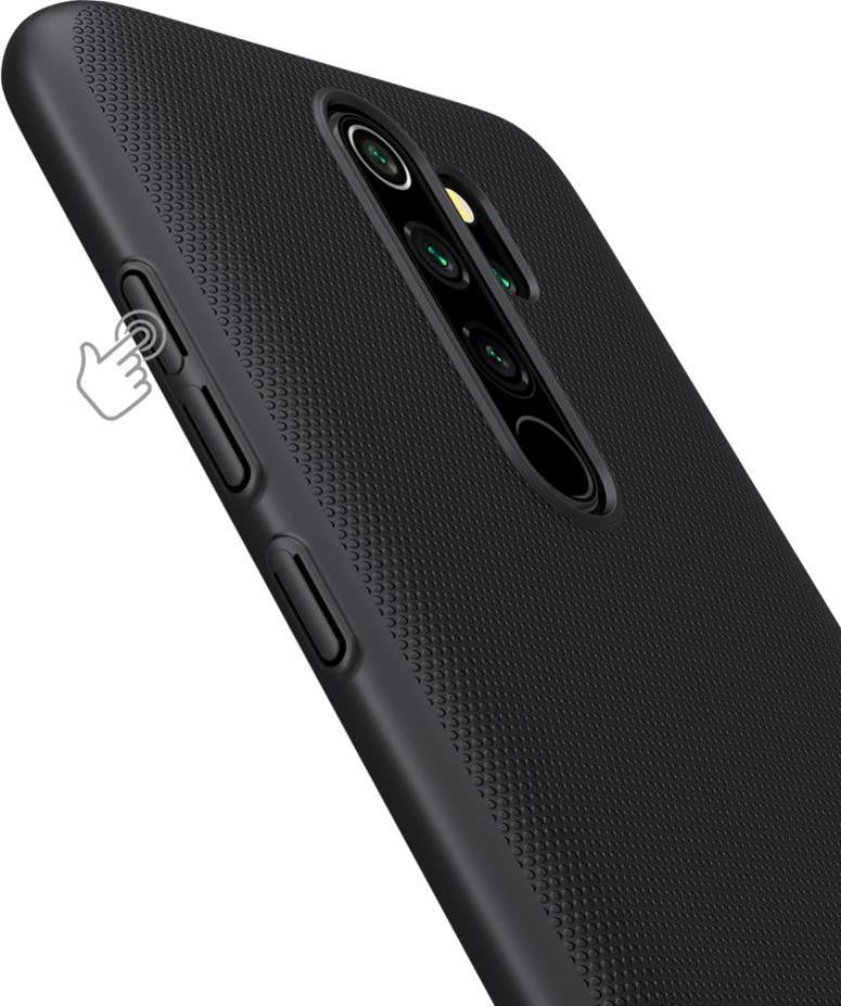 Калъф с Поставка за Xiaomi Redmi Note 8 Pro, Nillkin Super Frosted Case, Черен (4)