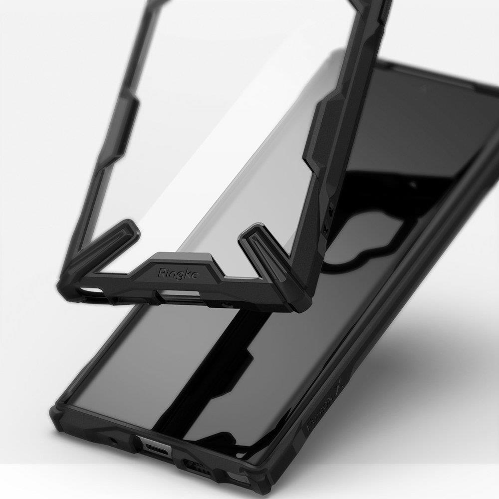 Противоударен Хибриден Калъф за Samsung Note 10 Plus, Ringke Fusion X Case, Черен (2)