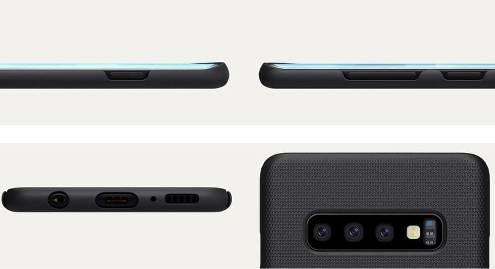 Калъф с Поставка за Samsung S10, Nillkin Super Frosted Case, Черен (3)