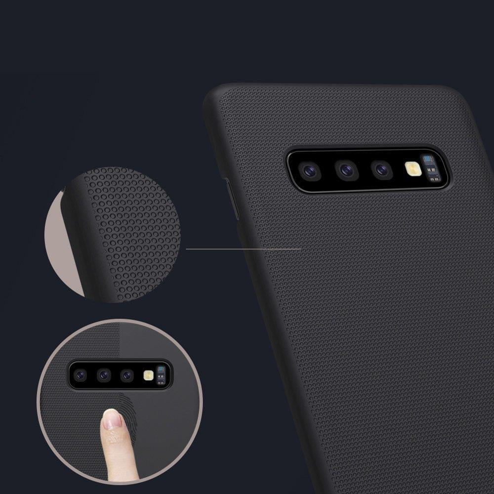 Калъф с Поставка за Samsung S10, Nillkin Super Frosted Case, Черен (5)