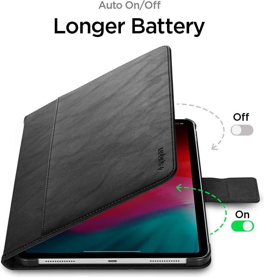 Защитен Калъф за iPad Air 11" 2026-2020, Spigen Stand Folio Case, Черен (5)