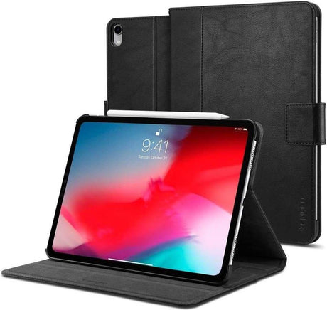 Защитен Калъф за iPad Air 11" 2026-2020, Spigen Stand Folio Case, Черен