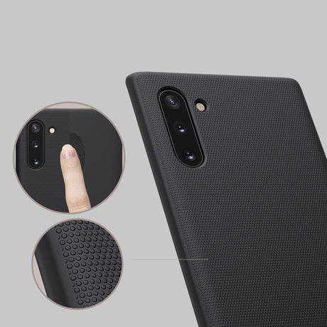 Калъф с Поставка за Samsung Note 10, Nillkin Super Frosted Case, Черен (3)